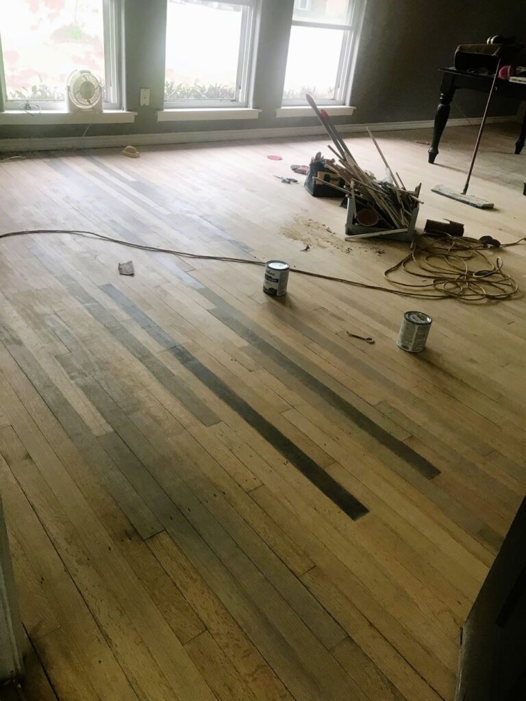 DIY hardwood flooring refinish