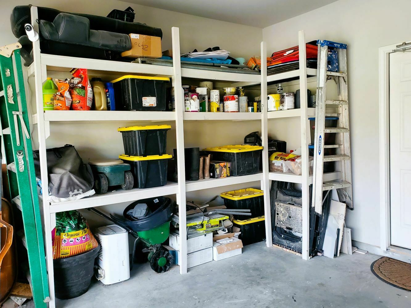 Easy, Cheap DIY Garage Shelves and Organization