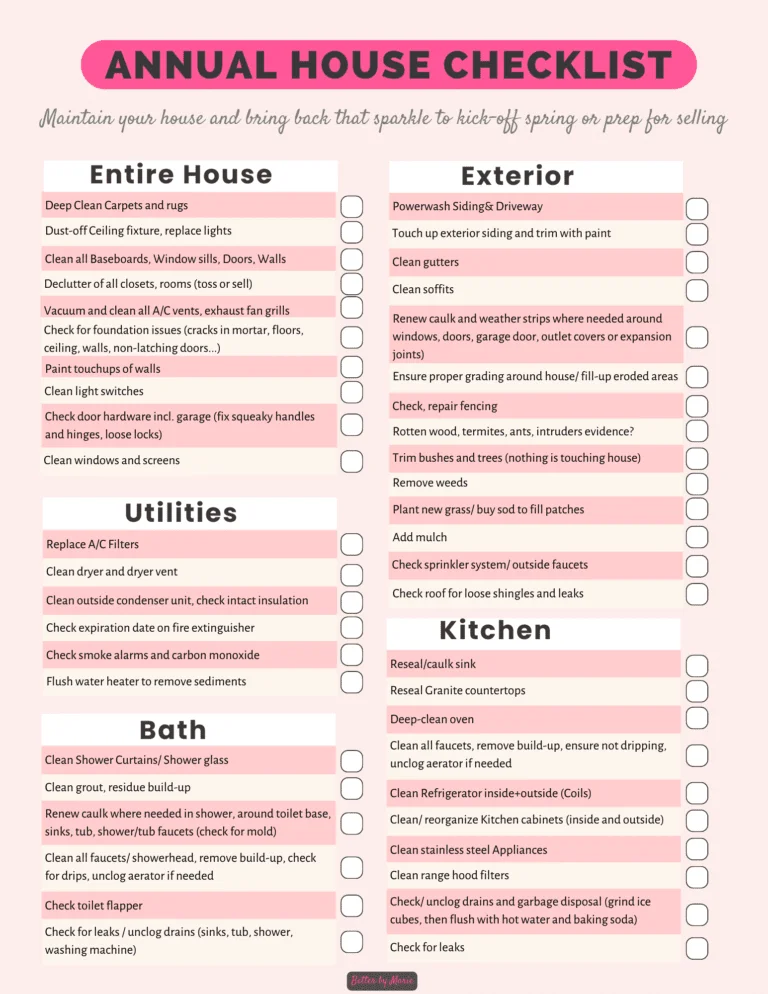 House Maintenance – How we Keep our Home in Tip-Top Shape