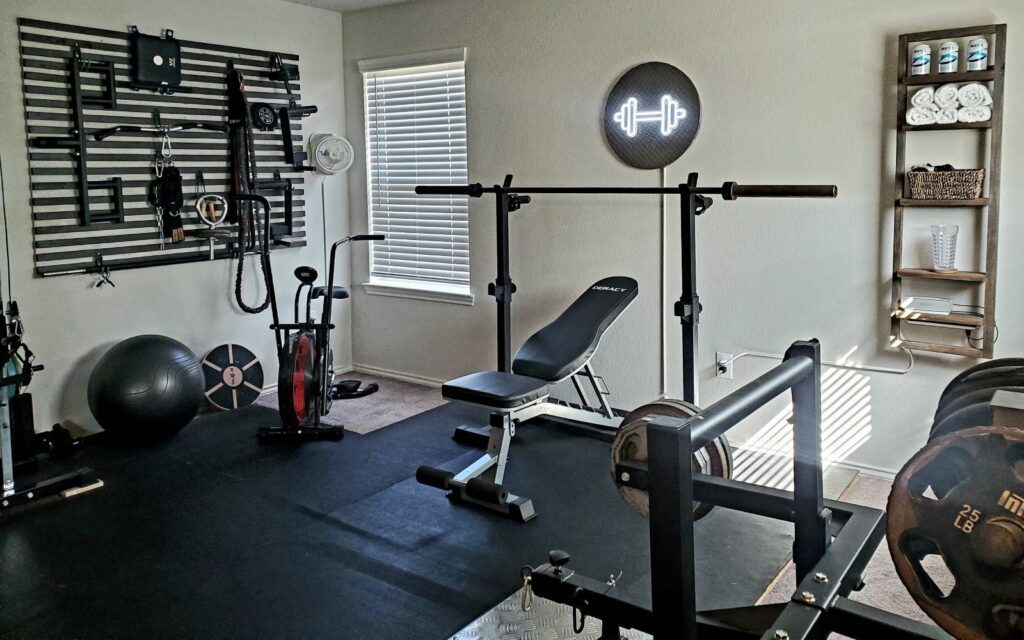 Gym Makeover on a Budget: Luxurious and Neutral Colored