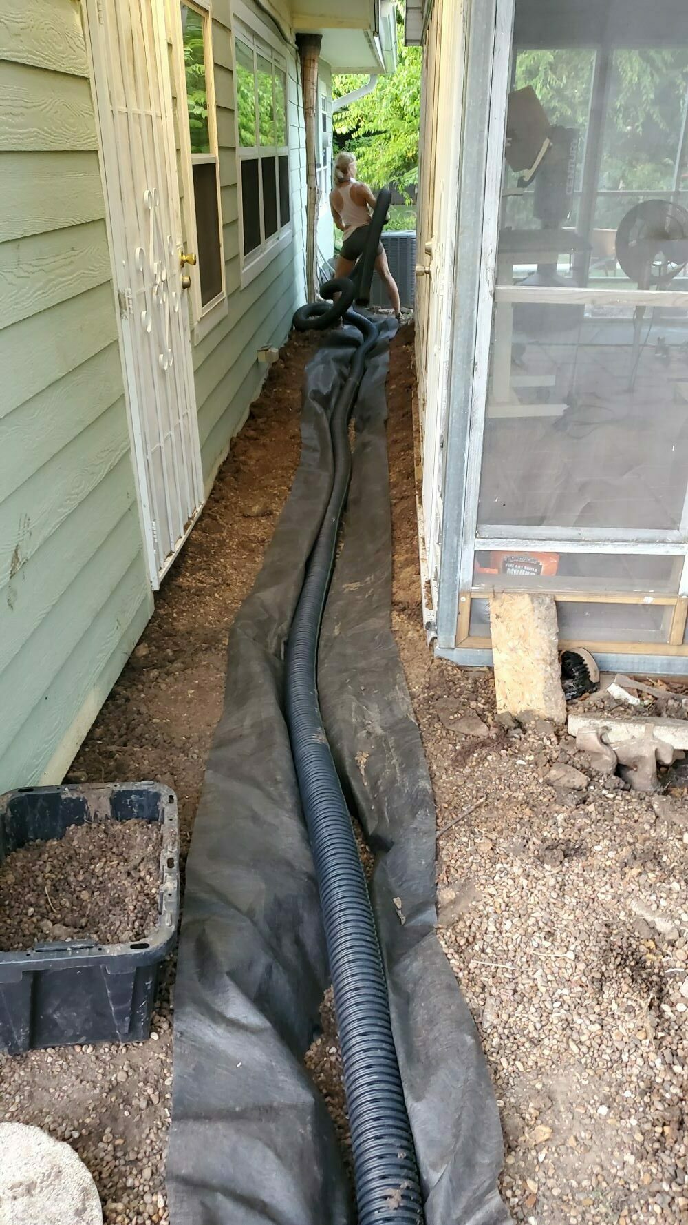 How to Install a French Drain (Torrential Rain Drainage Solution)